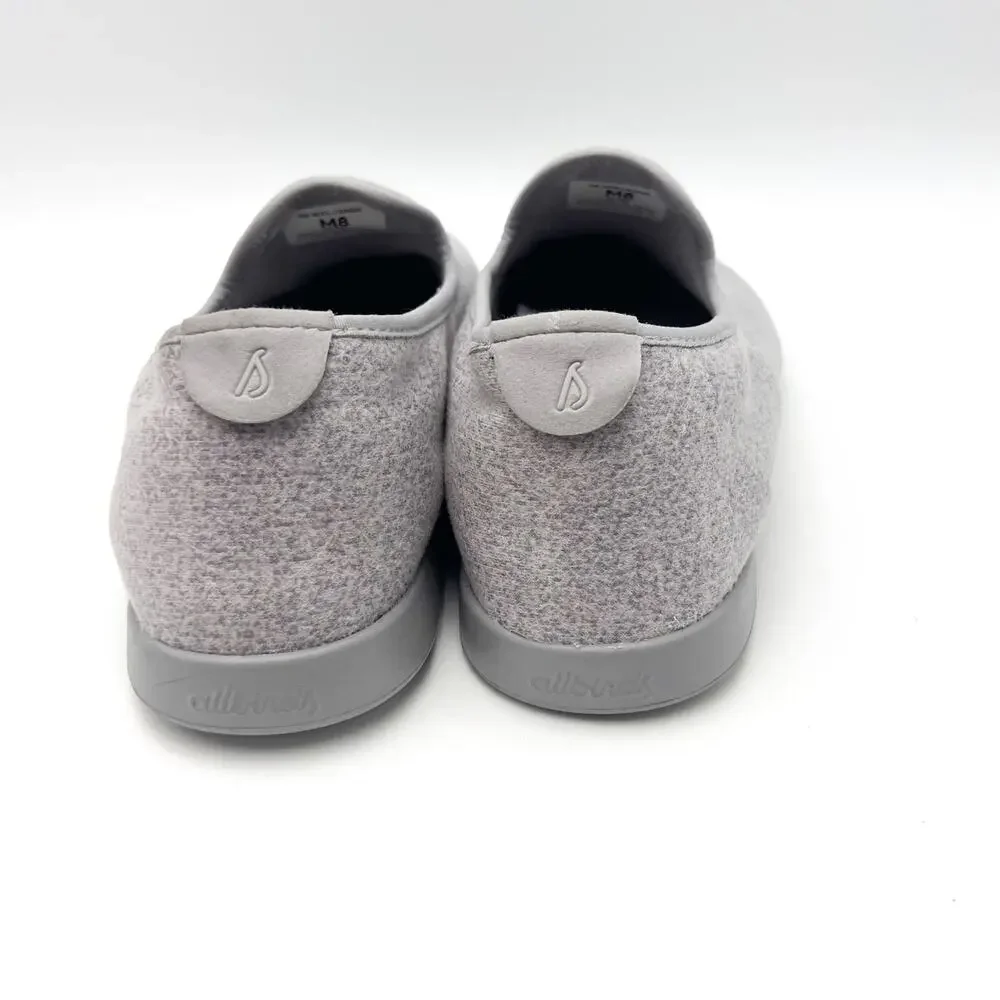 AllBirds Mens Wool Lounger Casual Sneakers Size 9 EU 41.5 Grey Slip On NWOB